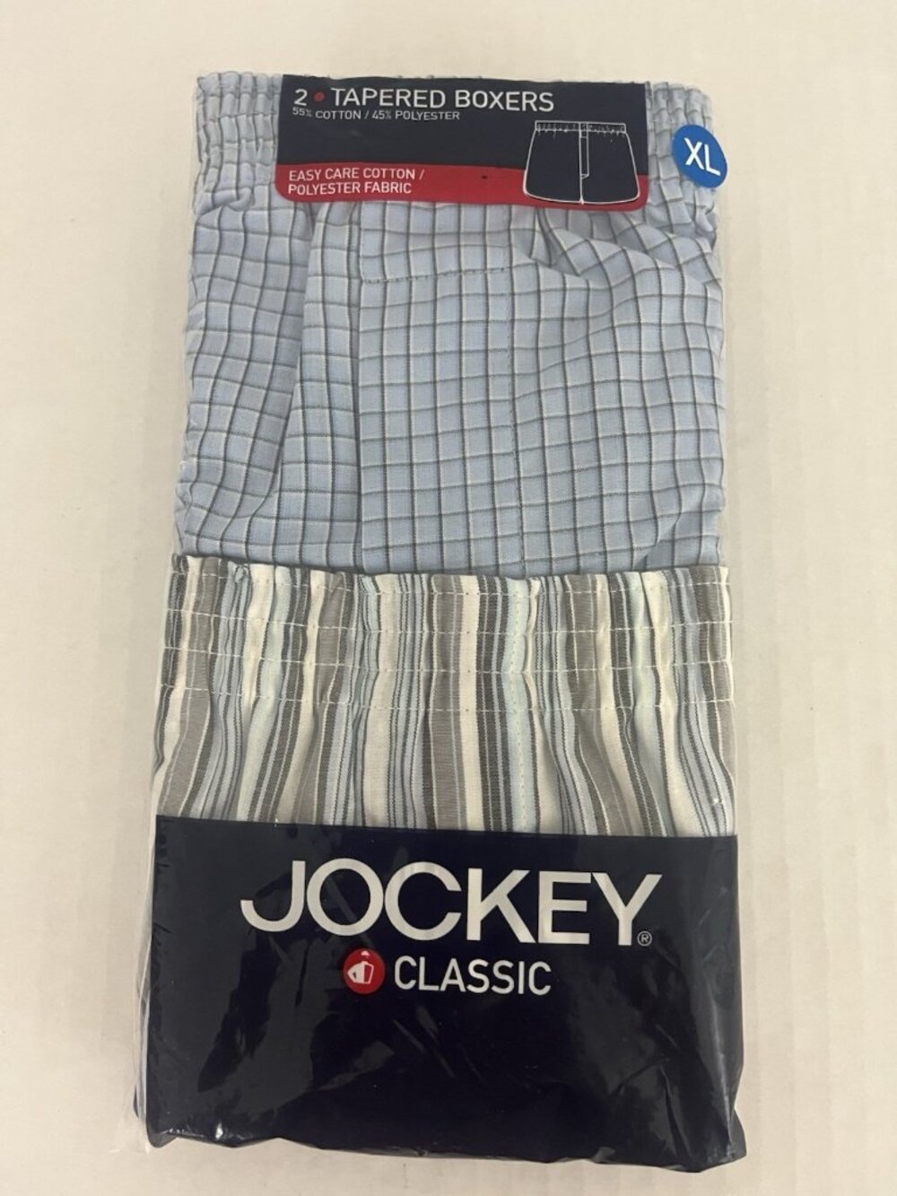 Vintage 2004 Jockey Classic Tapered Boxers Cotton Blend 2pr Style #8700 Men's XL